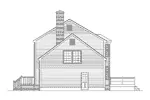 Traditional House Plan Right Elevation - Tidewater Colonial Home 001D-0009 - Shop House Plans and More