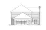 Georgian House Plan Right Elevation - Fairhaven Georgian Home 001D-0011 - Search House Plans and More