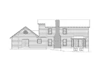 Neoclassical House Plan Rear Elevation - Hartford Traditional Ranch Home 001D-0016 - Search House Plans and More