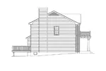 Colonial House Plan Left Elevation - Colonial Style House | Traditional Colonial House Plan