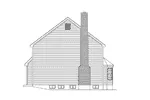 Georgian House Plan Right Elevation - Yorkcrest Colonial Home 001D-0028 - Shop House Plans and More