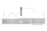 Ranch House Plan Rear Elevation - Royalton Traditional Home 001D-0032 - Shop House Plans and More