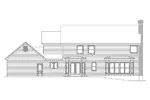 Luxury House Plan Rear Elevation - Ridgemont Colonial Luxury Home 001D-0038 - Shop House Plans and More