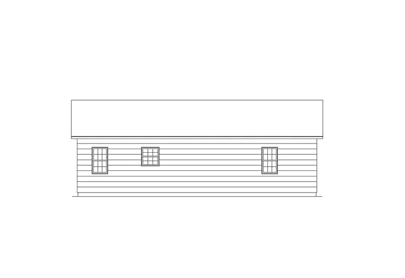 Vacation House Plan Rear Elevation - Grass Roots I Ranch Home 001D-0041 - Search House Plans and More