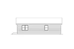 Vacation House Plan Rear Elevation - Oakland Small Home 001D-0089 - Shop House Plans and More