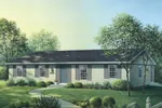 Country House Plan Front Image - Woodcrest Ranch Home 001D-0090 - Shop House Plans and More