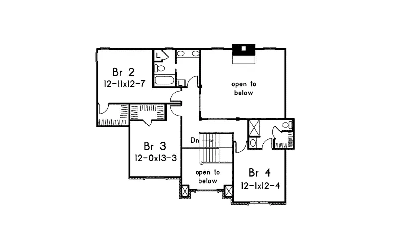 Traditional House Plan Second Floor - Briarcrest Luxury Two-Story Home 006D-0002 - Search House Plans and More