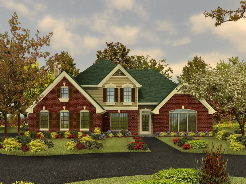 Traditional House Plan Front Image - Osborne Traditional Home 007D-0001 - Shop House Plans and More