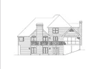 Traditional House Plan Rear Elevation - Osborne Traditional Home 007D-0001 - Shop House Plans and More