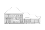 Traditional House Plan Rear Elevation - Vandemark Traditional Home 007D-0006 - Shop House Plans and More