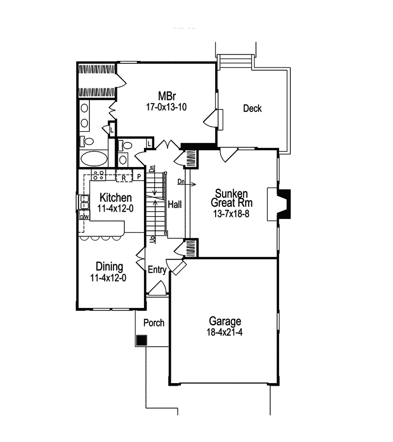 Sunbelt House Plan First Floor - Norwick Traditional Home 007D-0014 - Shop House Plans and More
