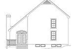 Sunbelt House Plan Rear Elevation - Norwick Traditional Home 007D-0014 - Shop House Plans and More