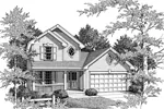 Neoclassical House Plan Front Image of House - Woodfield  Country Home 007D-0038 - Shop House Plans and More