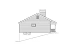Mountain House Plan Left Elevation - Woodsmill Vacation Cabin Home 007D-0042 - Shop House Plans and More