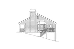 Mountain House Plan Right Elevation - Woodsmill Vacation Cabin Home 007D-0042 - Shop House Plans and More