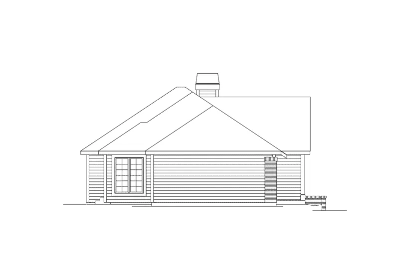 Modern House Plan Left Elevation - Oakshire Contemporary Home 007D-0045 - Shop House Plans and More