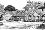 Cape Cod & New England House Plan Front Image of House - Kinsley Country Home 007D-0049 - Search House Plans and More