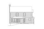 Neoclassical House Plan Rear Elevation - Ashley Park Narrow Lot Home 007D-0054 - Search House Plans and More