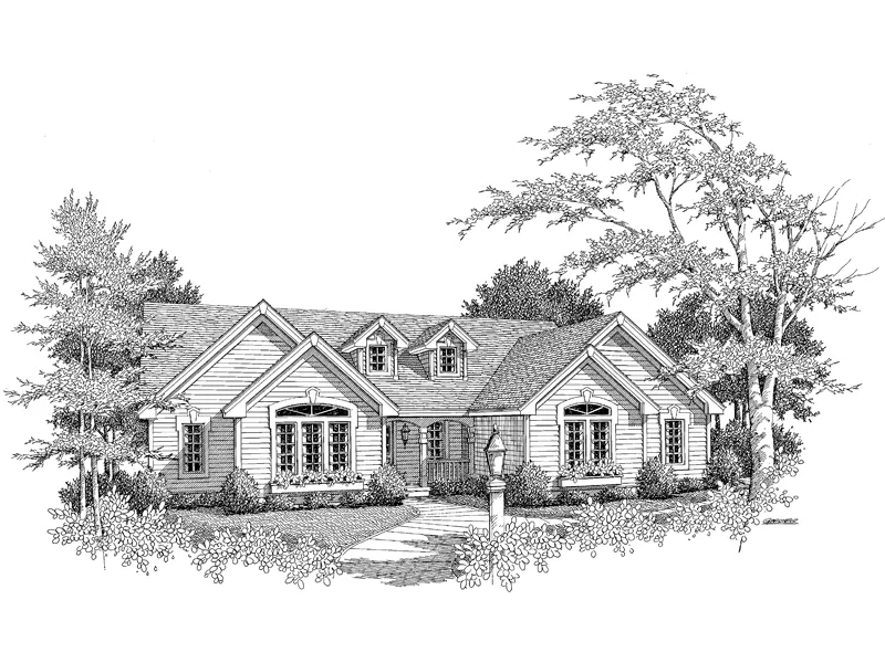 Country House Plan Front Image of House - Brookmont Country Home 007D-0067 - Search House Plans and More