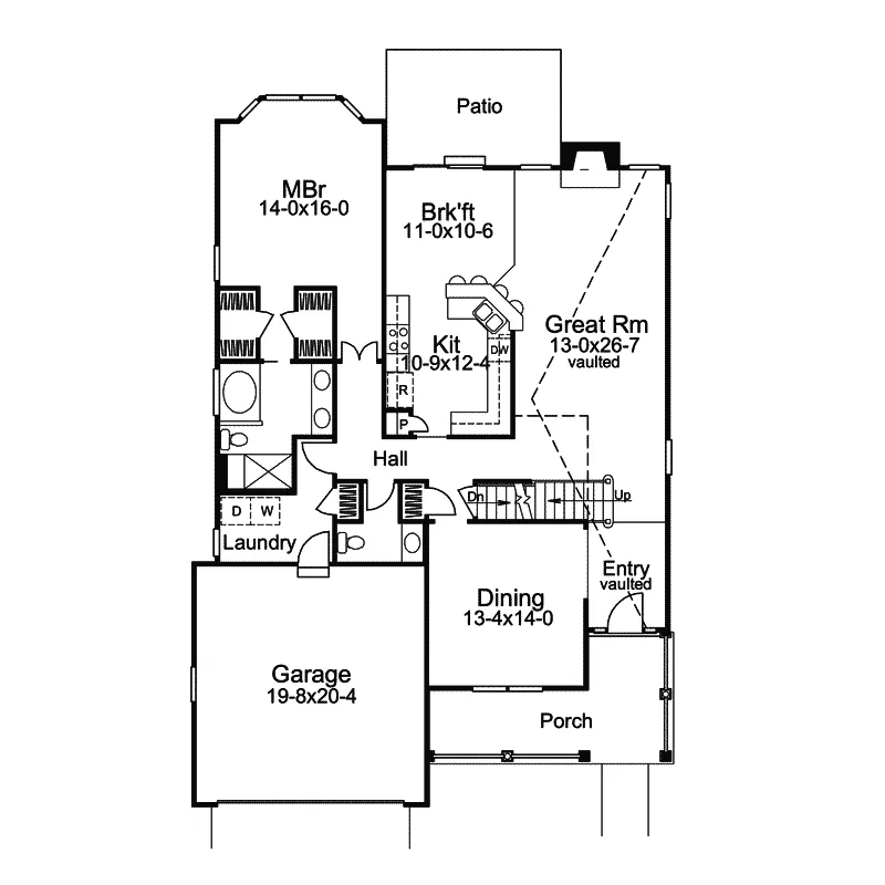 Contemporary House Plan First Floor - Hampton Park Traditional Home 007D-0086 - Search House Plans and More