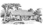 Traditional House Plan Front Image of House - Weldon Pond Duplex Home 007D-0093 - Shop House Plans and More