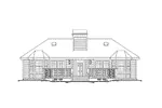 Country House Plan Rear Elevation - Cottage Grove Duplex Home 007D-0095 - Search House Plans and More