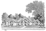 Adobe House Plans & Southwestern Home Design Front Image of House - Tampa Bay Atrium Ranch Home 007D-0098 - Shop House Plans and More