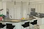 Florida House Plan Kitchen Photo 01 - Tampa Bay Atrium Ranch Home 007D-0098 - Shop House Plans and More