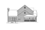 Colonial House Plan Left Elevation - Country Gables Farmhouse 007D-0100 - Search House Plans and More