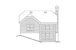 Cabin & Cottage House Plan Rear Elevation - Thornberry Sloping Lot Home 007D-0106 - Shop House Plans and More