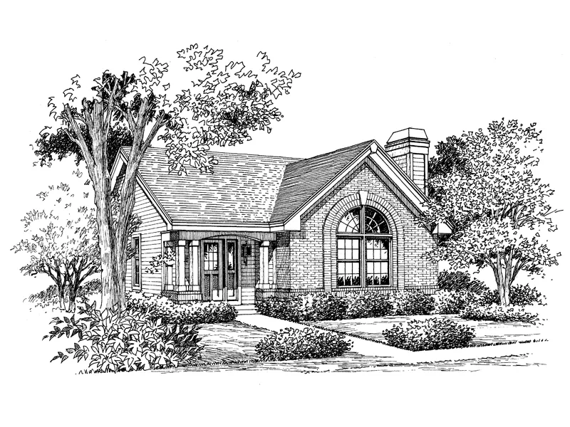 Craftsman House Plan Front Image of House - Foxport Ranch Home 007D-0107 - Search House Plans and More
