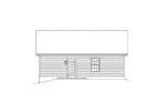 Cabin & Cottage House Plan Rear Elevation - Roseport Vacation Ranch Home 007D-0109 - Shop House Plans and More
