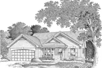 Cabin & Cottage House Plan Front Image of House - Ridgewood Ranch Home 007D-0112 - Shop House Plans and More