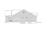 Cabin & Cottage House Plan Right Elevation - Ridgewood Ranch Home 007D-0112 - Shop House Plans and More