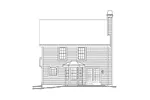 Neoclassical House Plan Rear Elevation - Glencoe Greek Revival Home 007D-0114 - Search House Plans and More