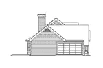 Traditional House Plan Left Elevation - Cedar Lake Country Home 007D-0118 - Search House Plans and More