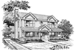 Traditional House Plan Front Image of House - Clarksburg Country Home 007D-0122 - Search House Plans and More