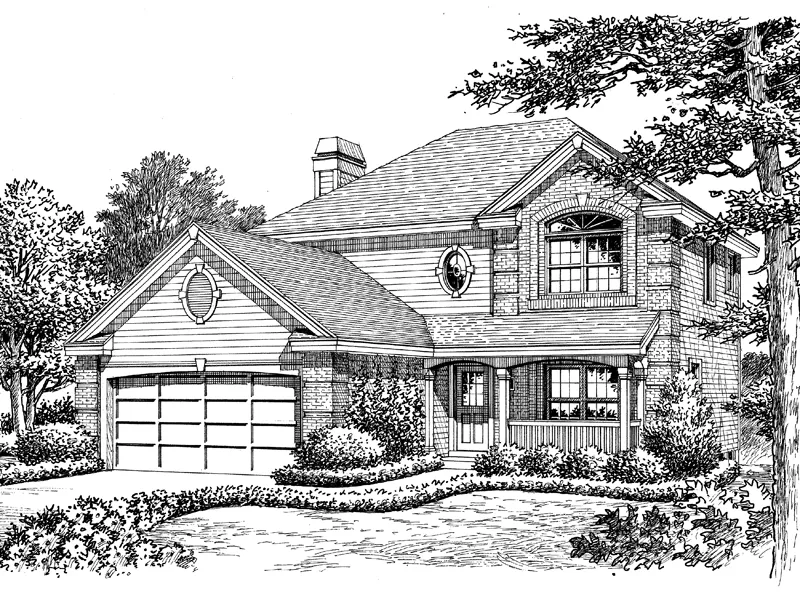 Greek Revival House Plan Front Image of House - St. Charles Narrow Lot Home 007D-0130 - Shop House Plans and More