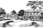 Traditional House Plan Front Image of House - Hickory Ridge Country Home 007D-0131 - Search House Plans and More
