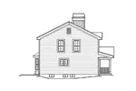 Traditional House Plan Left Elevation - Hickory Ridge Country Home 007D-0131 - Search House Plans and More