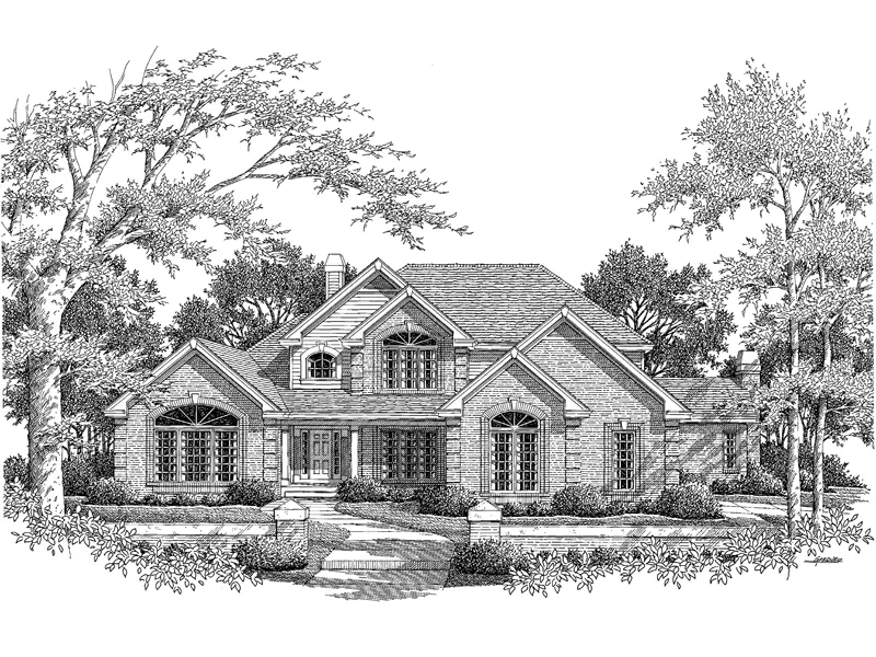 Traditional House Plan Front Image of House - Monaco Bay Traditional Home 007D-0132 - Shop House Plans and More