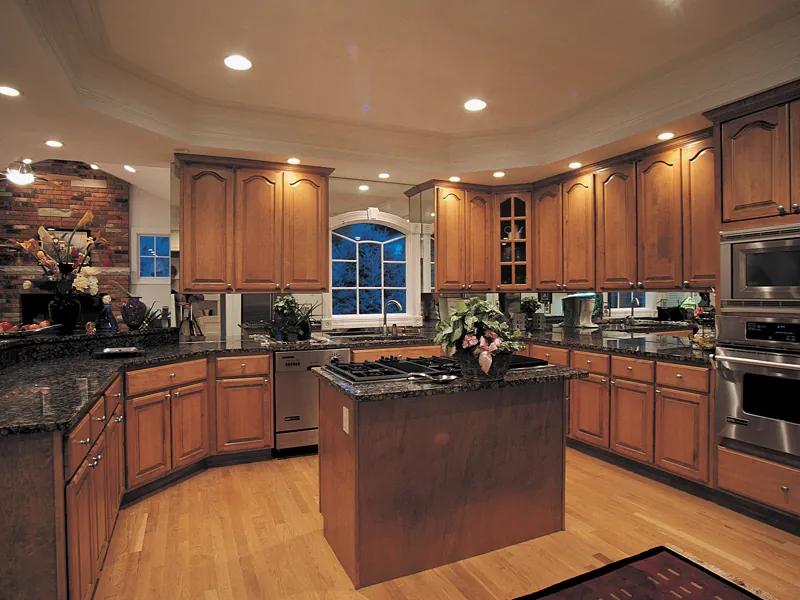Traditional House Plan Kitchen Photo 02 - Monaco Bay Traditional Home 007D-0132 - Shop House Plans and More