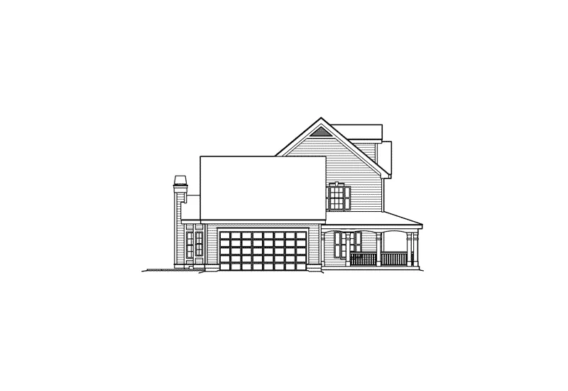 Traditional House Plan Left Elevation - Westfield Manor Country Home 007D-0147 - Shop House Plans and More