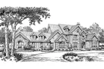 European House Plan Front Image of House - Mathes Place European Home 007D-0149 - Shop House Plans and More