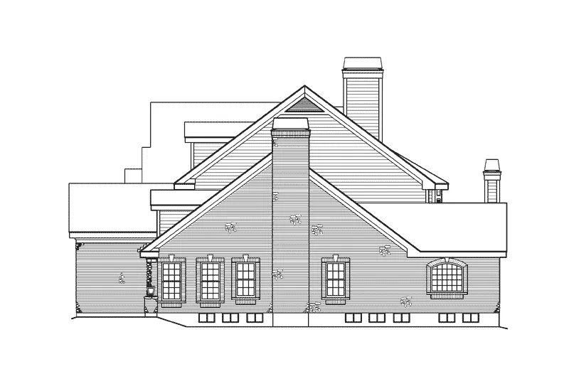 European House Plan Right Elevation - Mathes Place European Home 007D-0149 - Shop House Plans and More