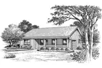 Country House Plan Front Image of House - Laketon Affordable Ranch Home 007D-0154 - Shop House Plans and More
