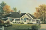 Traditional House Plan Front Image - Stonehaven Berm Home 007D-0161 - Shop House Plans and More