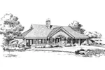 Traditional House Plan Front Image of House - Stonehaven Berm Home 007D-0161 - Shop House Plans and More