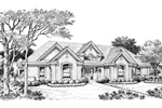 Neoclassical House Plan Front Image of House - Pacific Heights Ranch Home 007D-0167 - Shop House Plans and More