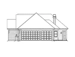 Neoclassical House Plan Right Elevation - Pacific Heights Ranch Home 007D-0167 - Shop House Plans and More